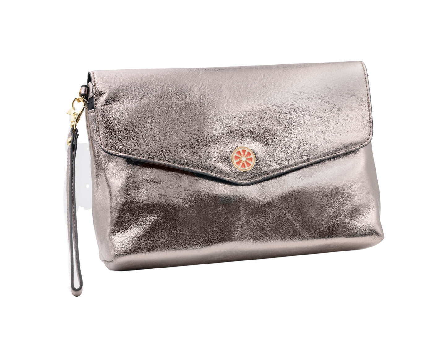 Privacy Purse - Metallic Crackle, Vegan Leather