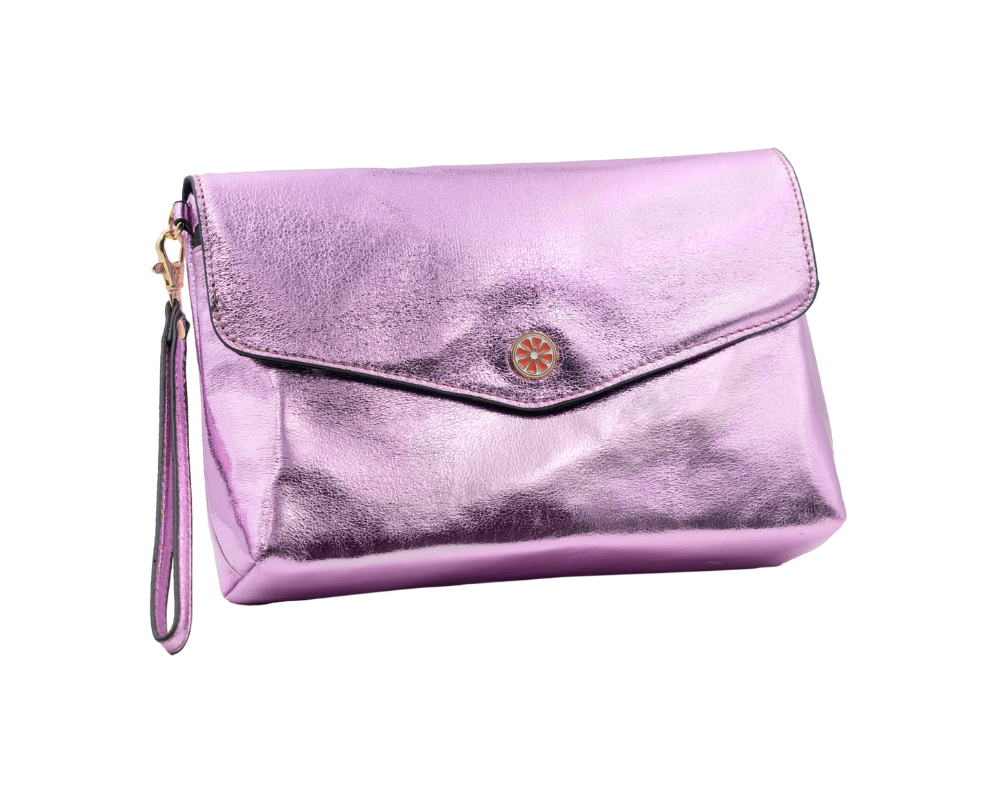 Privacy Purse - Metallic Crackle, Vegan Leather