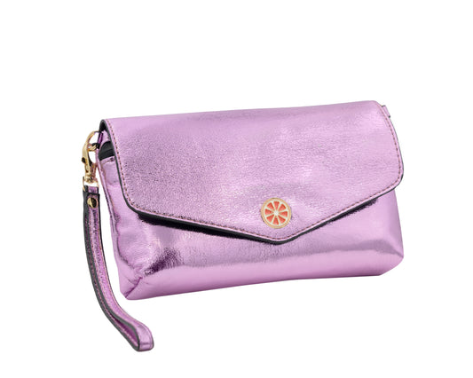 Privacy Purse - Metallic Crackle, Vegan Leather